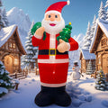 AerWo 14 FT Giant Christmas Inflatables Outdoor, Blow up Santa Claus Decor / Built-in LEDs, Powerful Blower,