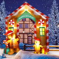 Hoteam 9.97ft Christmas Gingerbread Arch Outdoor Inflatable with LED Light / Gingerbread Man Cookie House