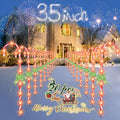 MINYIKJ 35" Christmas Candy Cane Lights Outdoor Christmas Decorations / 20 Pack 8 Lighting Modes & Memory