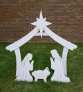 FrontYard Originals All-Weather Outdoor Holy Family Nativity, Waterproof, Made in USA, 4ft Tall, Durable